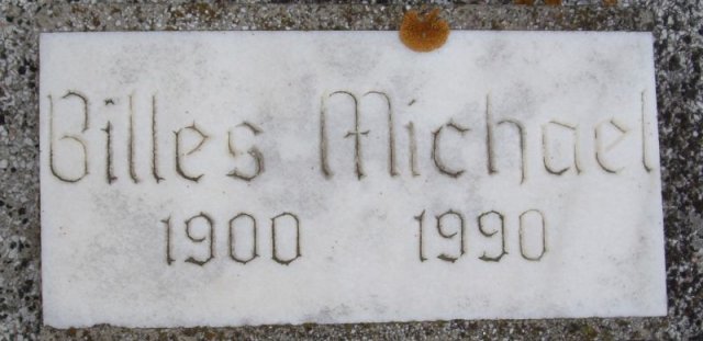 Billes Michael 1900-1990Grabstein